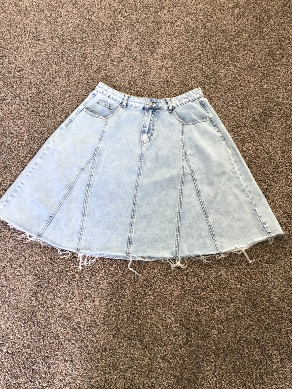 SHEIN Denim Flared Skirt Sz 8/10